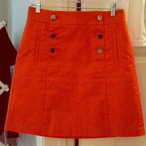Size 4 bright orange BR sailor skirt